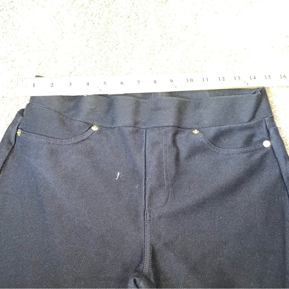 Michael Kors pants jeggings pull on black stretch skinny elastic waist jean like - Picture 4 of 11